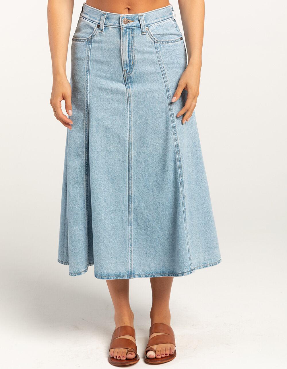 LEVI'S Fit And Flare Womens Denim Midi Skirt - I Will Product Image