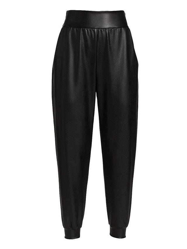 Susana Monaco Faux Leather Joggers Product Image