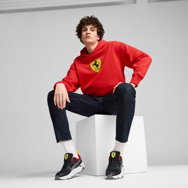 PUMA Scuderia Ferrari Race Big Shield Men's Hoodie in Red Product Image