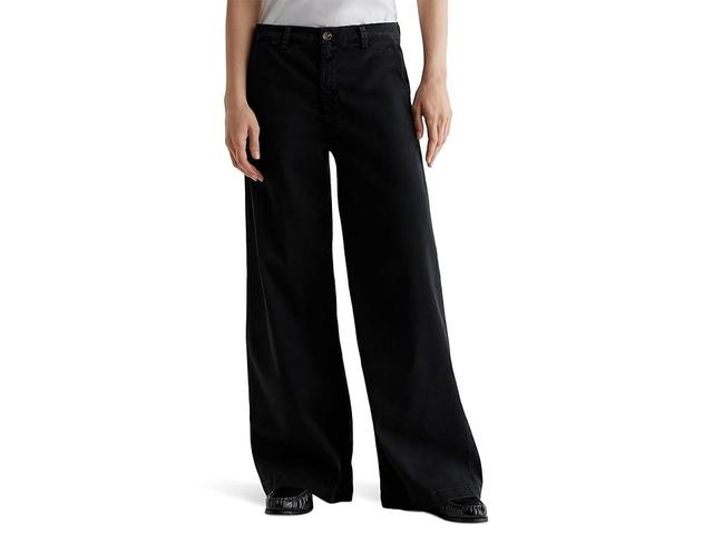 AG Jeans Caden Mid Rise Wide Leg Pants in Sulfur (Sulfur ) Women's Clothing Product Image