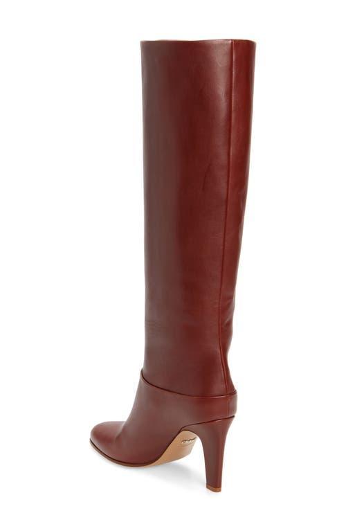 CHLOÉ Eve Leather Over-the-knee Boots In Brown Product Image