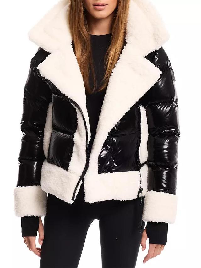 Bianca Sherpa-Trimmed Down Puffer Jacket Product Image