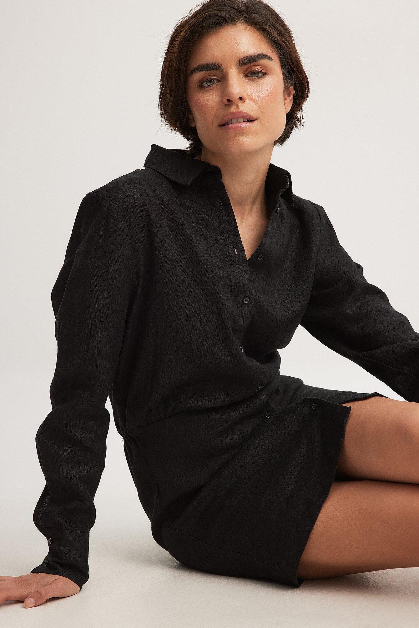 Linen Shirt Dress Product Image