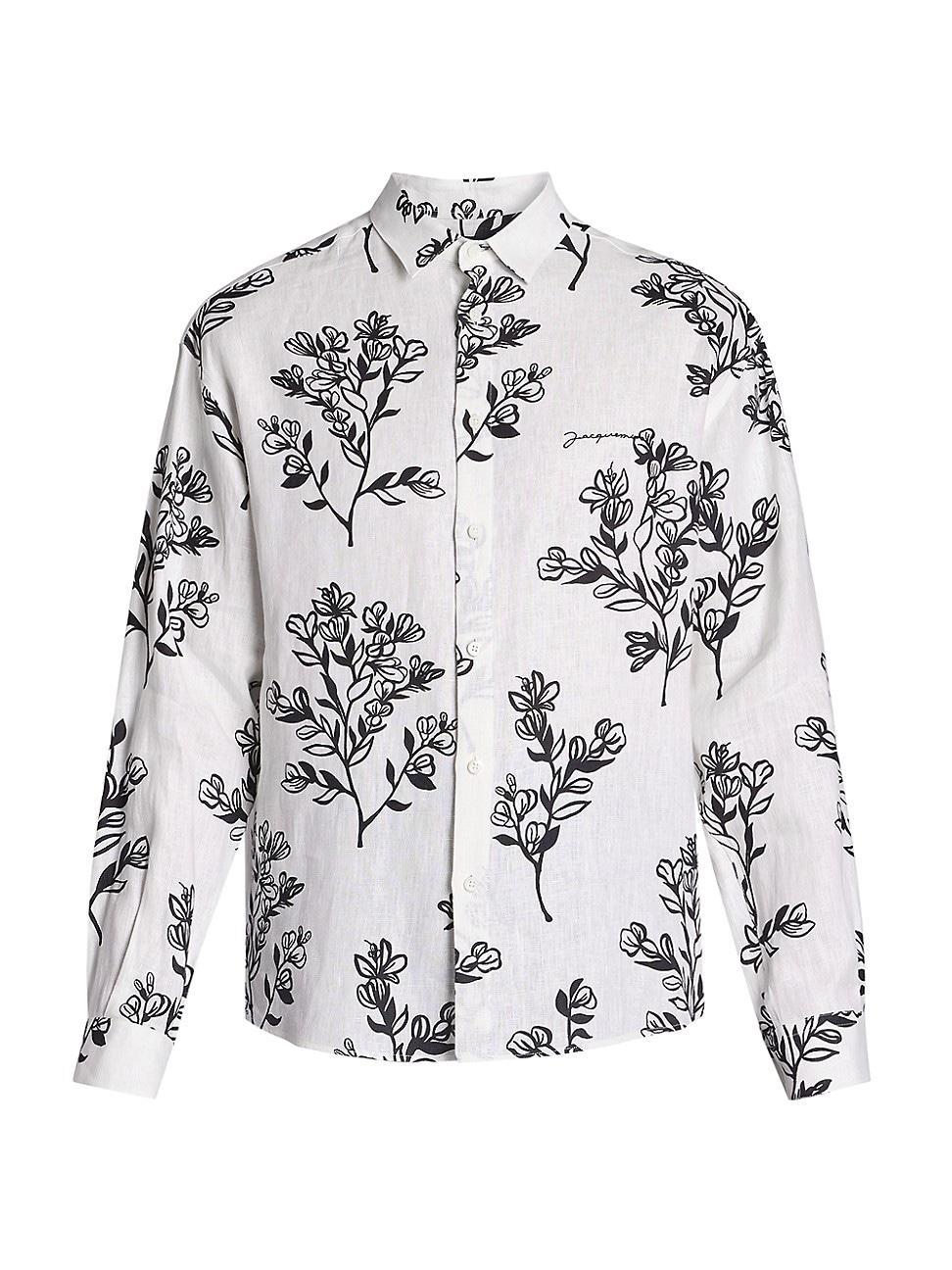 Mens Simon Floral Cotton Shirt Product Image