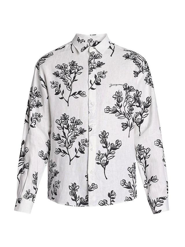 Mens Simon Floral Cotton Shirt Product Image