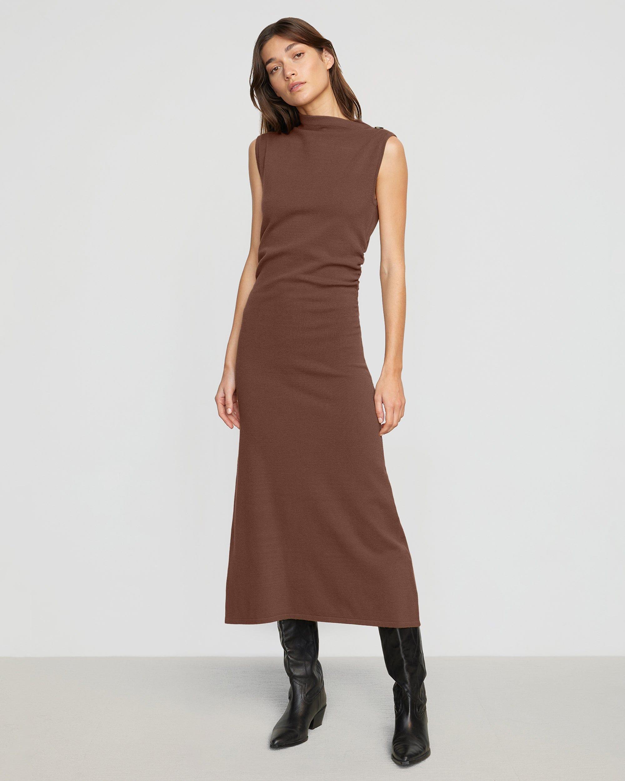 Abel Sleeveless Asymmetric-Neck Dress Product Image