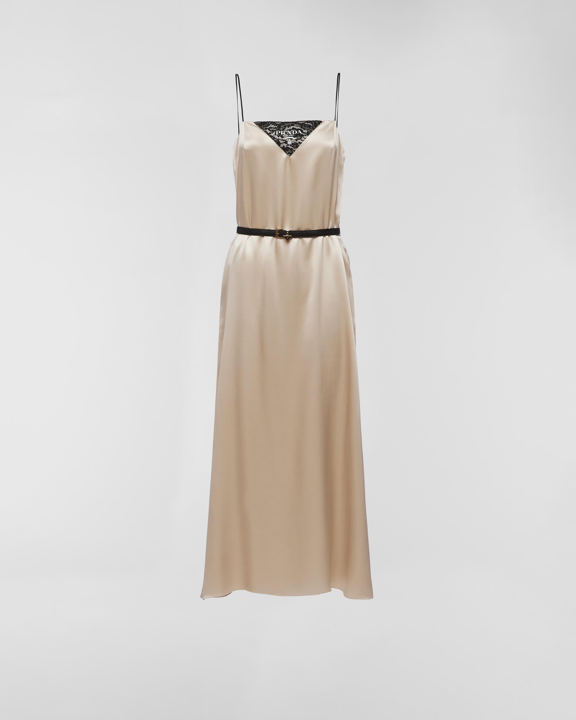 Satin crepe slip dress Product Image