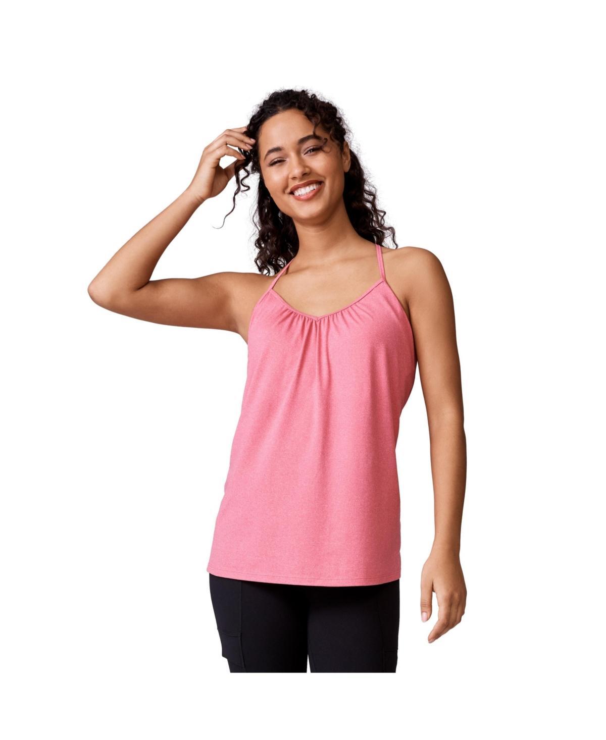 Free Country Womens Microtech Chill B Cool V-Neck Built-In Bra Cami Top Product Image