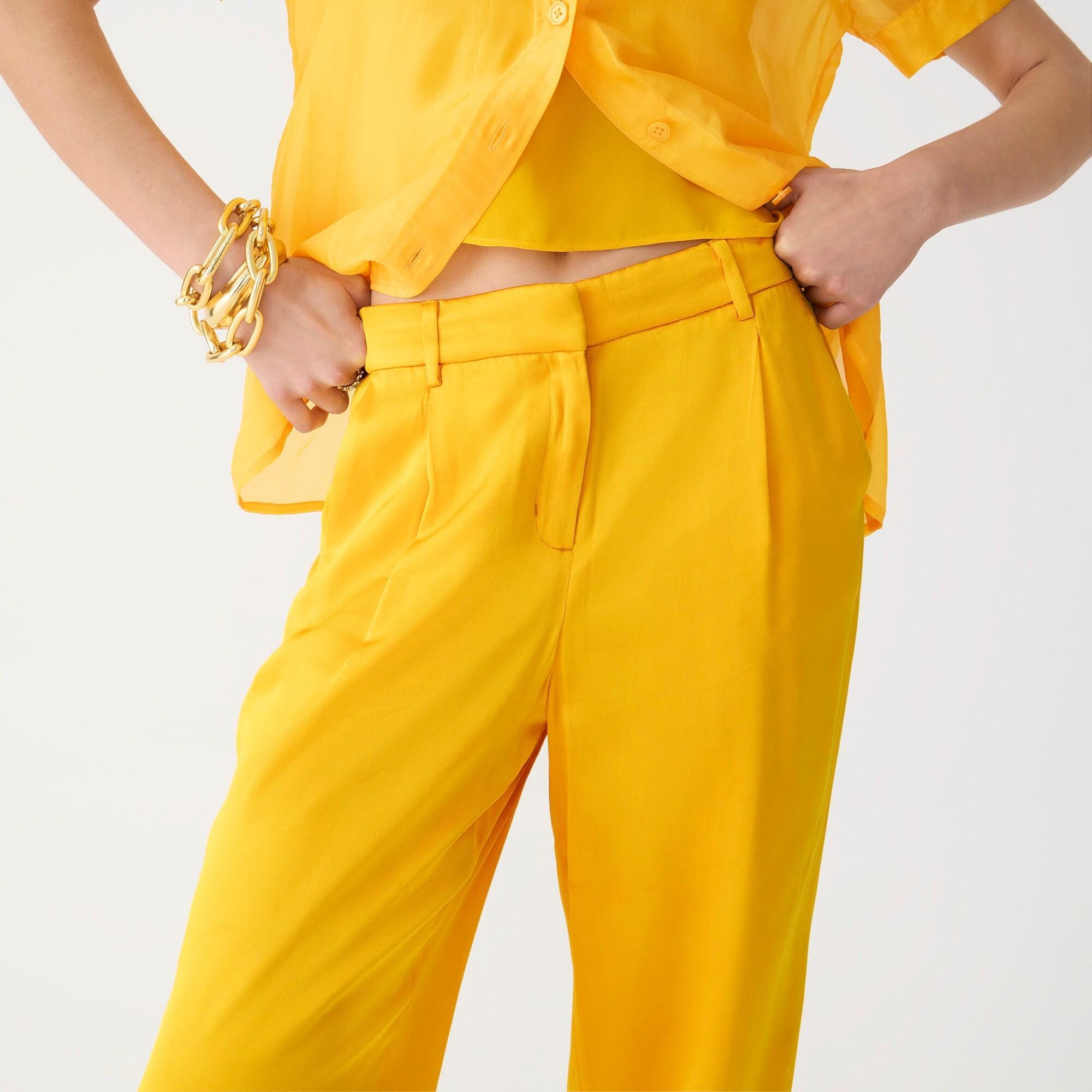 Tall straight-leg essential pant in luster crepe Product Image