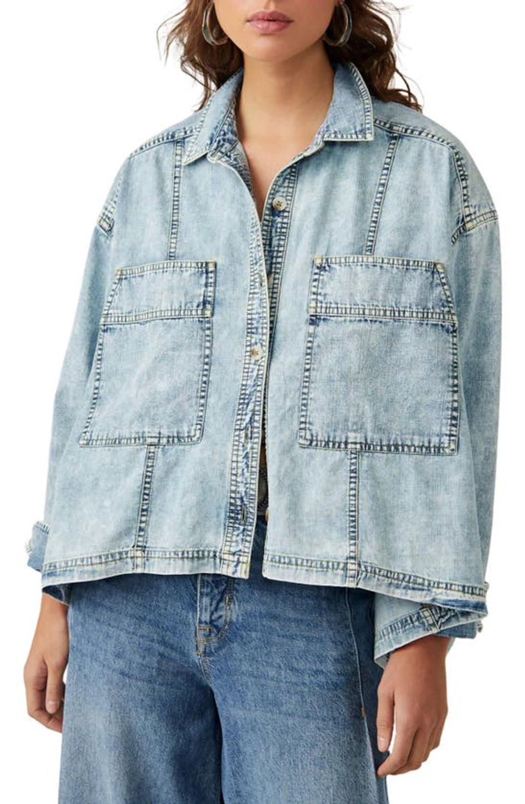 Suzy Denim Jacket In Blue Product Image