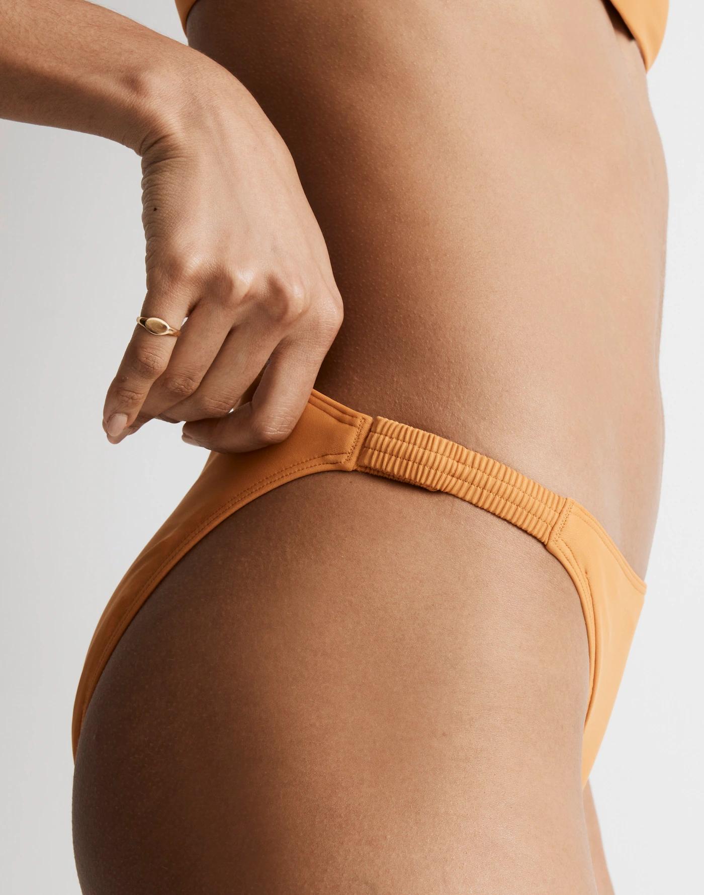 Mid-Rise Scrunchy Bikini Bottoms Product Image