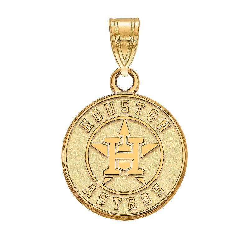 LogoArt 10k Gold Houston Astros Logo Pendant, Womens Product Image