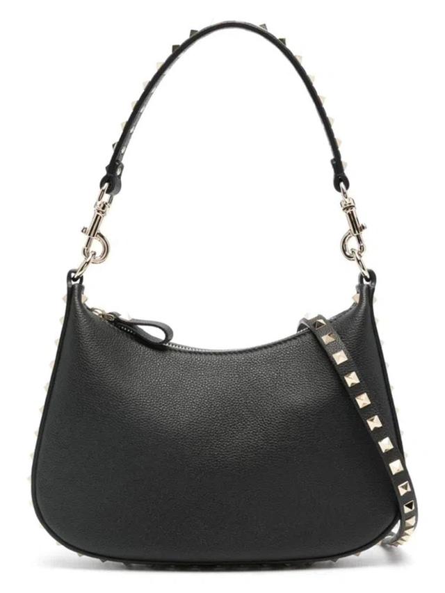 Small Rockstud Shoulder Bag In Black Product Image