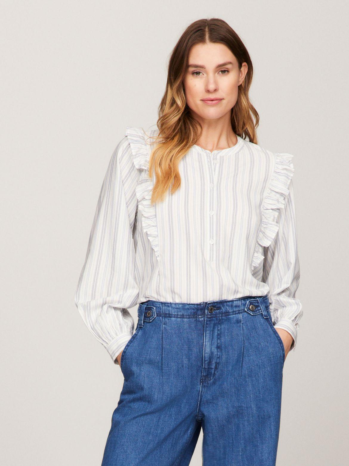 Tommy Hilfiger Women's Stripe Ruffle Top product image