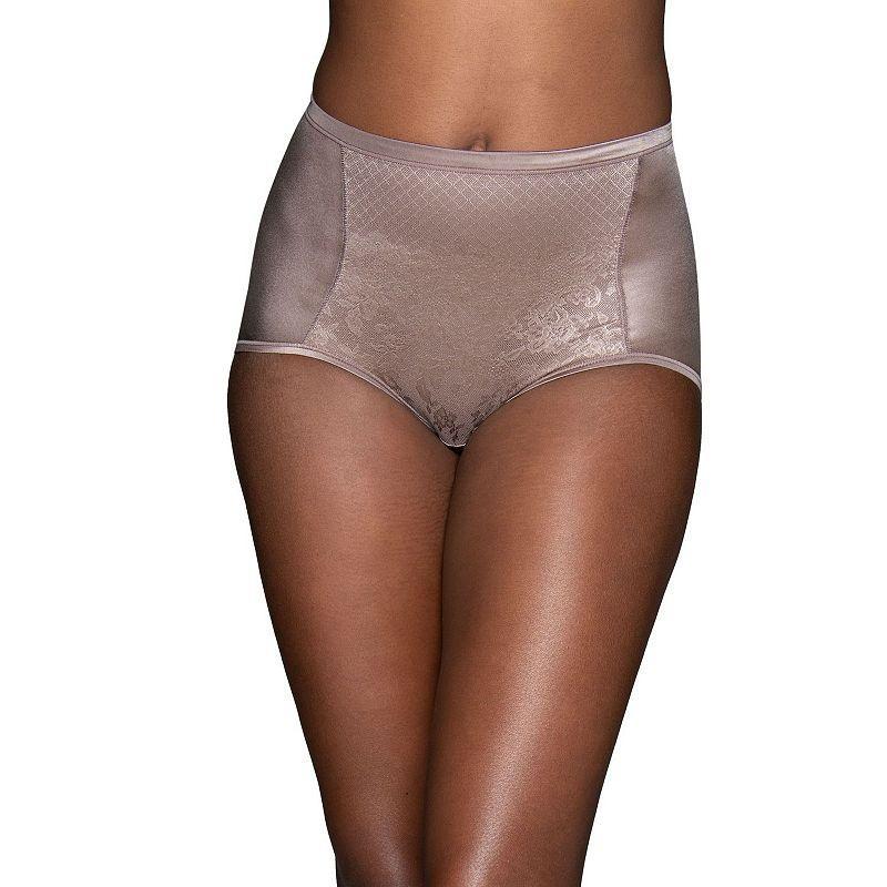 Womens Vanity Fair Smoothing Comfort Lace Brief Panty 13262 Beige Product Image