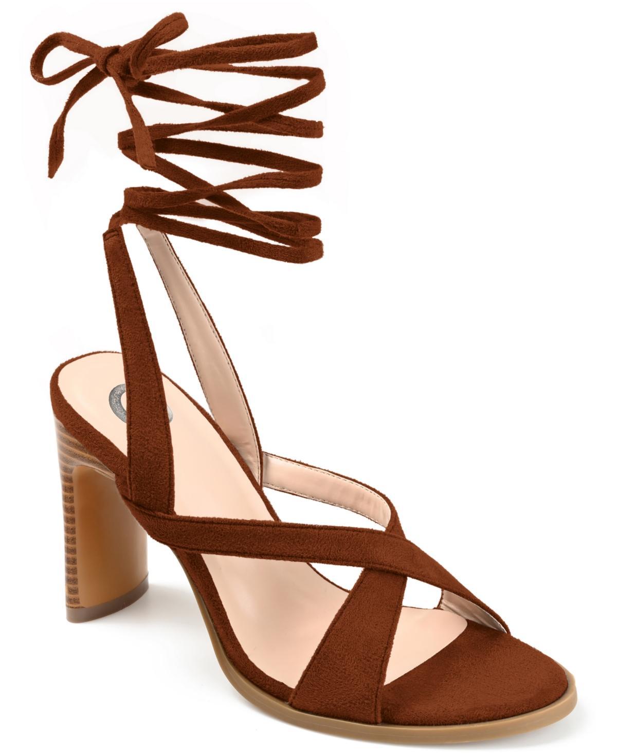 Journee Collection Womens Adalee Tie-Up Sandals Product Image