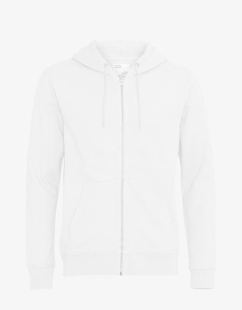 Classic Organic Zip Hood - Optical White Product Image