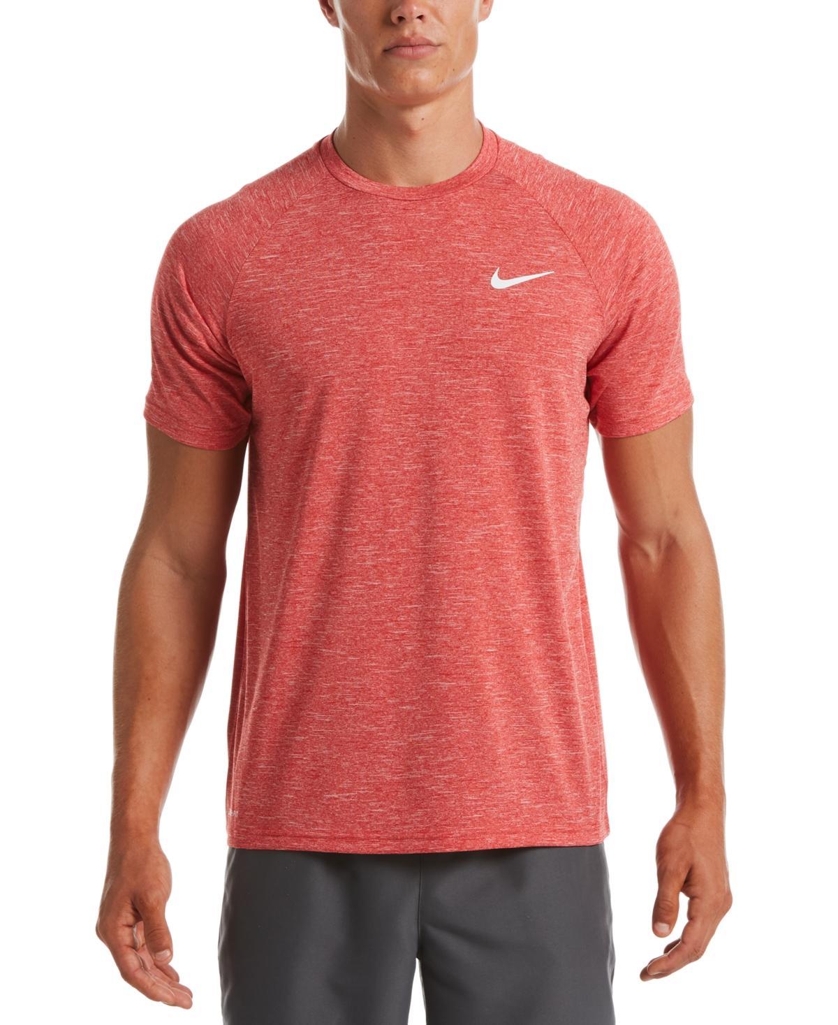 Nike Mens Big & Tall Hydroguard Moisture-Wicking Heather Rash Guard Product Image