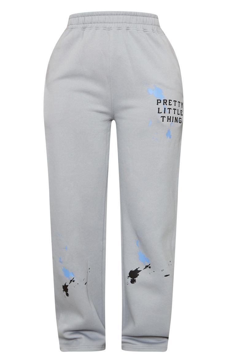  Shape Grey Printed Straight Leg Sweatpants Product Image