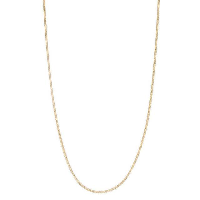 Jordan Blue 14k Gold Filled 2 mm Snake Chain Necklace, Womens Product Image