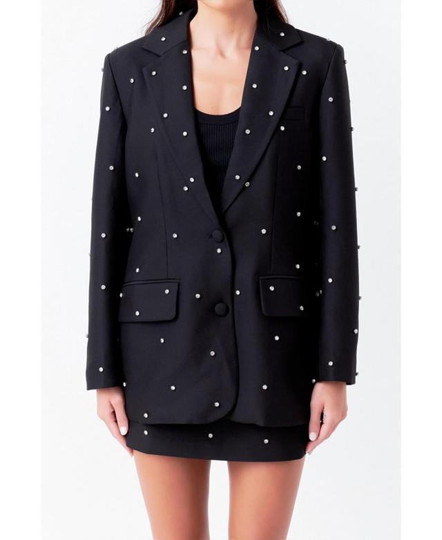 Womens Embellished Blazer Product Image