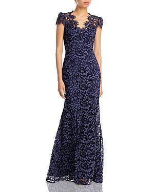 Eliza J Scalloped-Edge Lace Gown Product Image