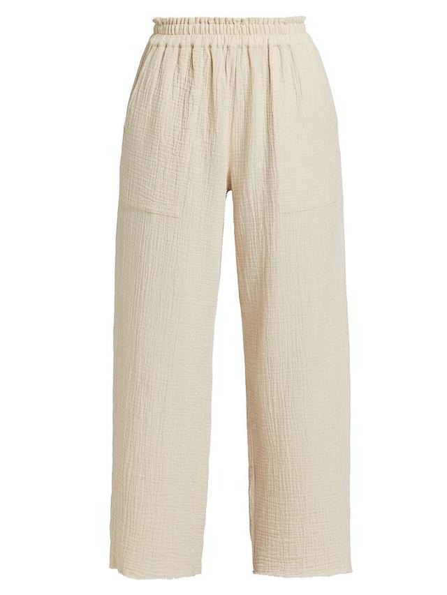 Womens Leon Cotton Crop Pants Product Image