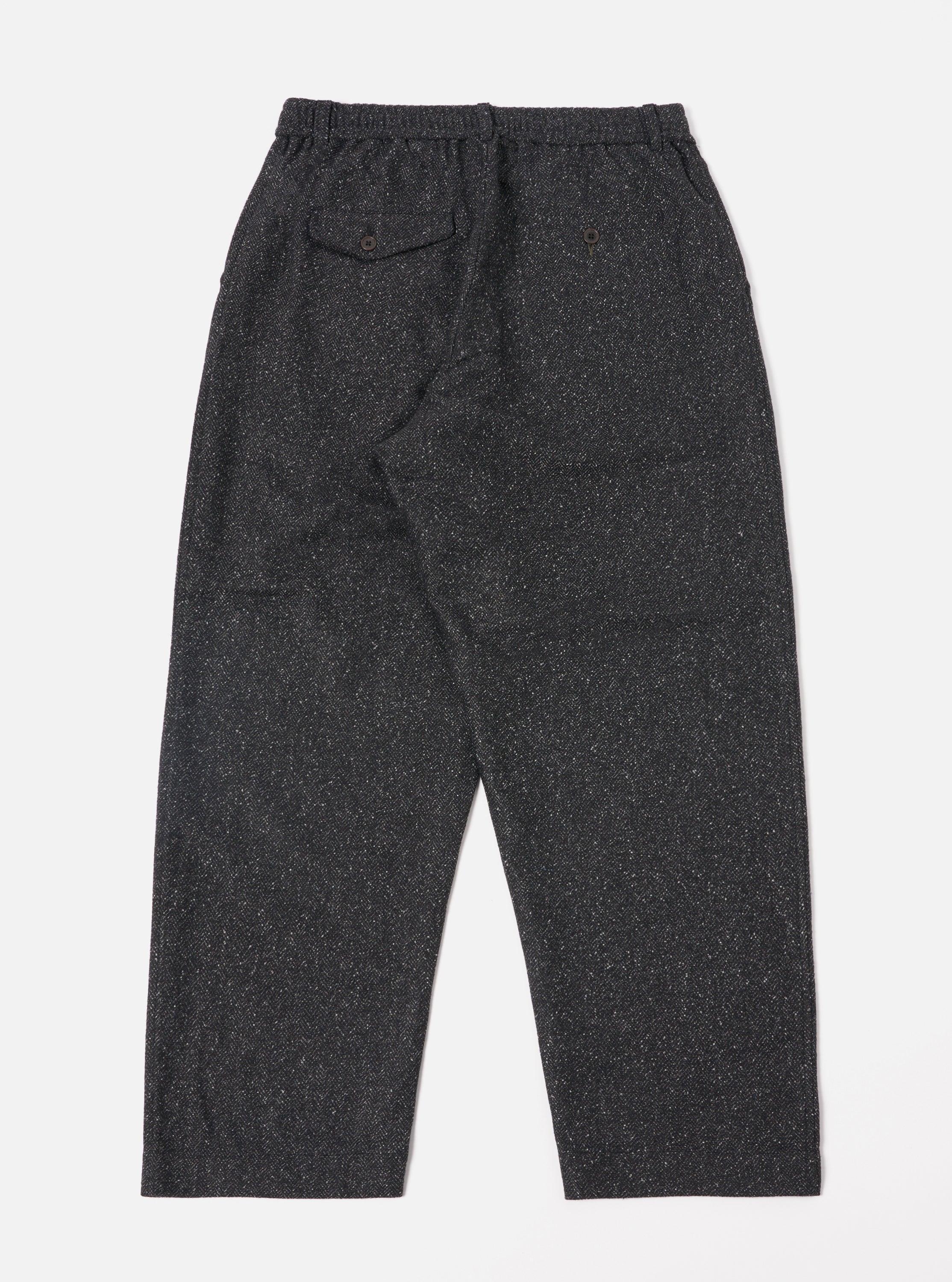 Universal Works Oxford Pant in Black Levisham Wool Mix product image