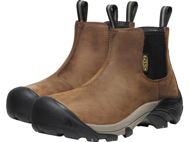 KEEN Utility Lansing Chelsea Steel Toe (Dark Earth/Brindle) Men's Work Pull-on Boots Product Image