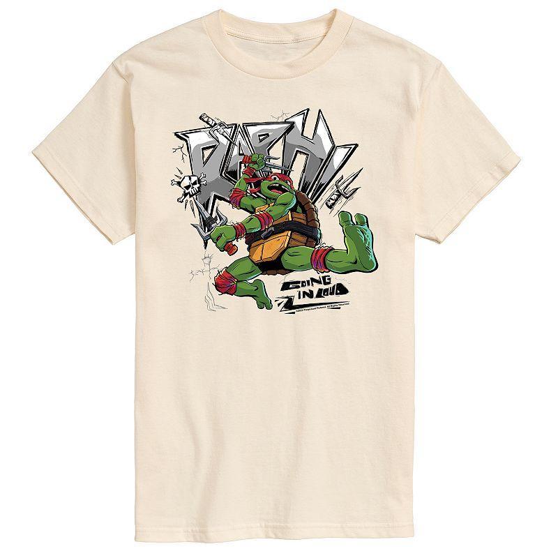 Mens TMNT Mutant Mayhem Raph Going Loud Graphic Tee Beige Product Image