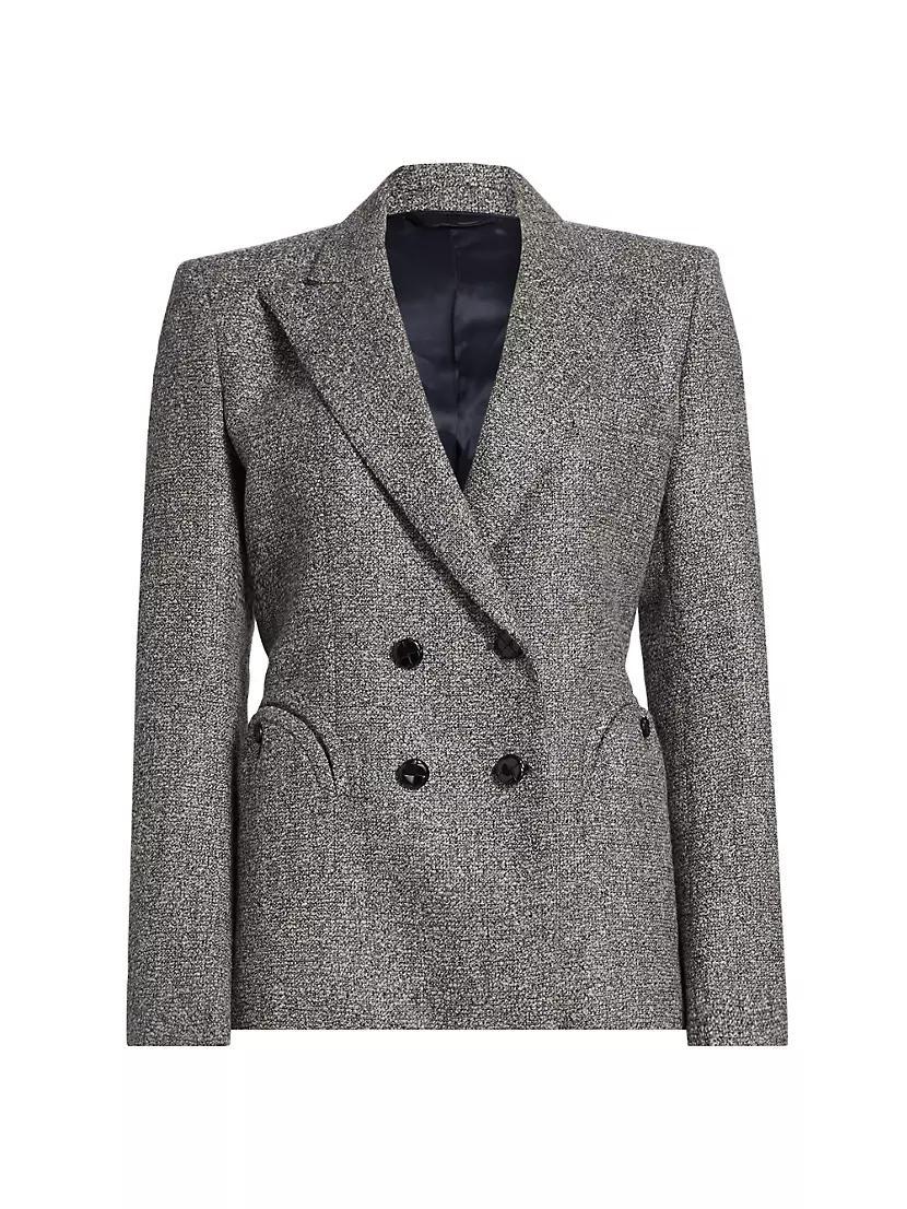 Koru Charmer Tweed Double-Breasted Blazer Product Image