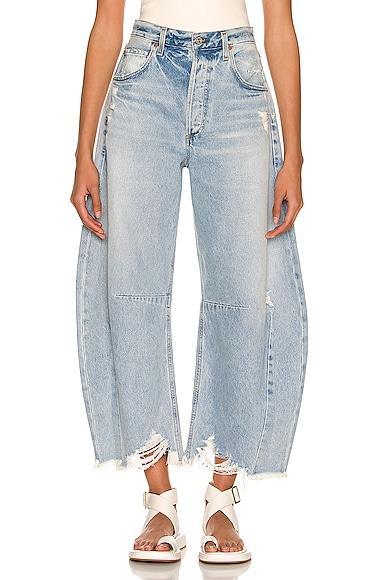 Horseshoe Wide-Leg Jeans Product Image