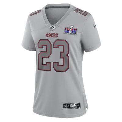 Christian McCaffrey San Francisco 49ers Super Bowl LVIII Women's Nike NFL Atmosphere Game Jersey Product Image