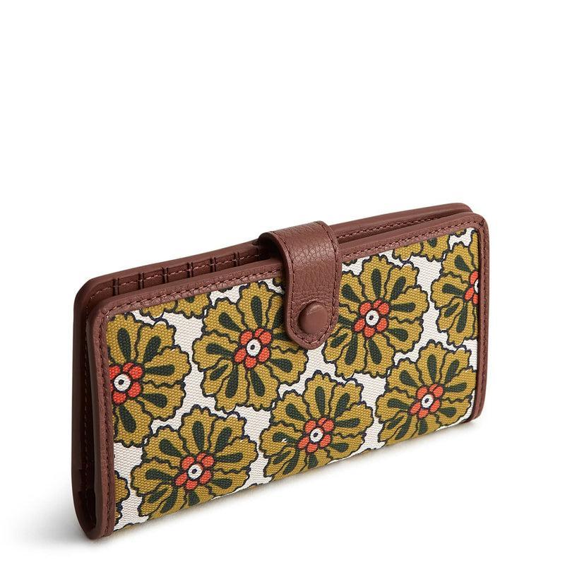 Vera Bradley Tab Wallet Women in Pinwheels Brown Product Image