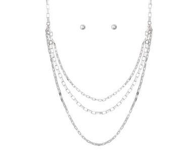 Periwinkle® Silver Set-Triple Strand Silver Links Product Image