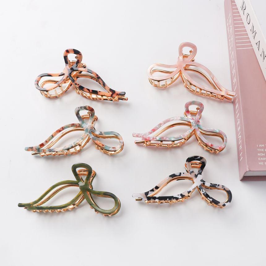 Bow PVC Hair Claw Clip Product Image