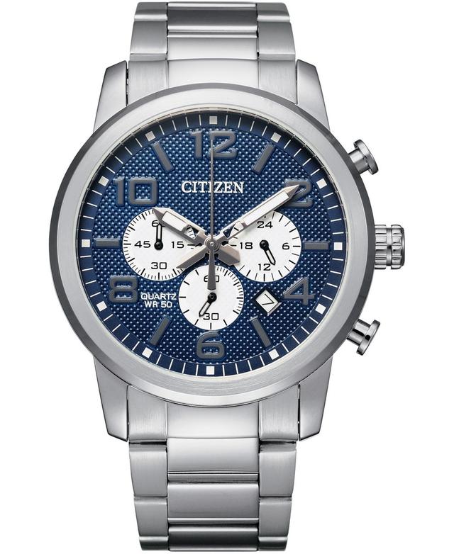 Citizen Womens Stainless Steel Chronograph Watch - AN8050-51M Silver Product Image