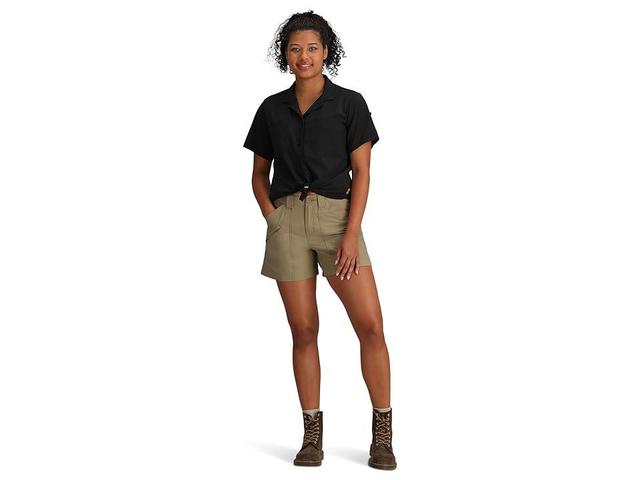 Royal Robbins Backcountry Pro II Shorts (Charcoal) Women's Shorts Product Image