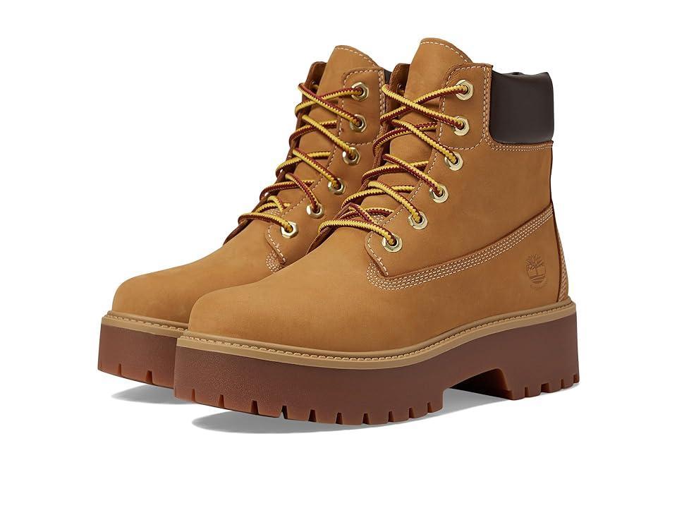 Timberland Stone Street 6 Waterproof Boot (Wheat Nubuck) Women's Boots Product Image