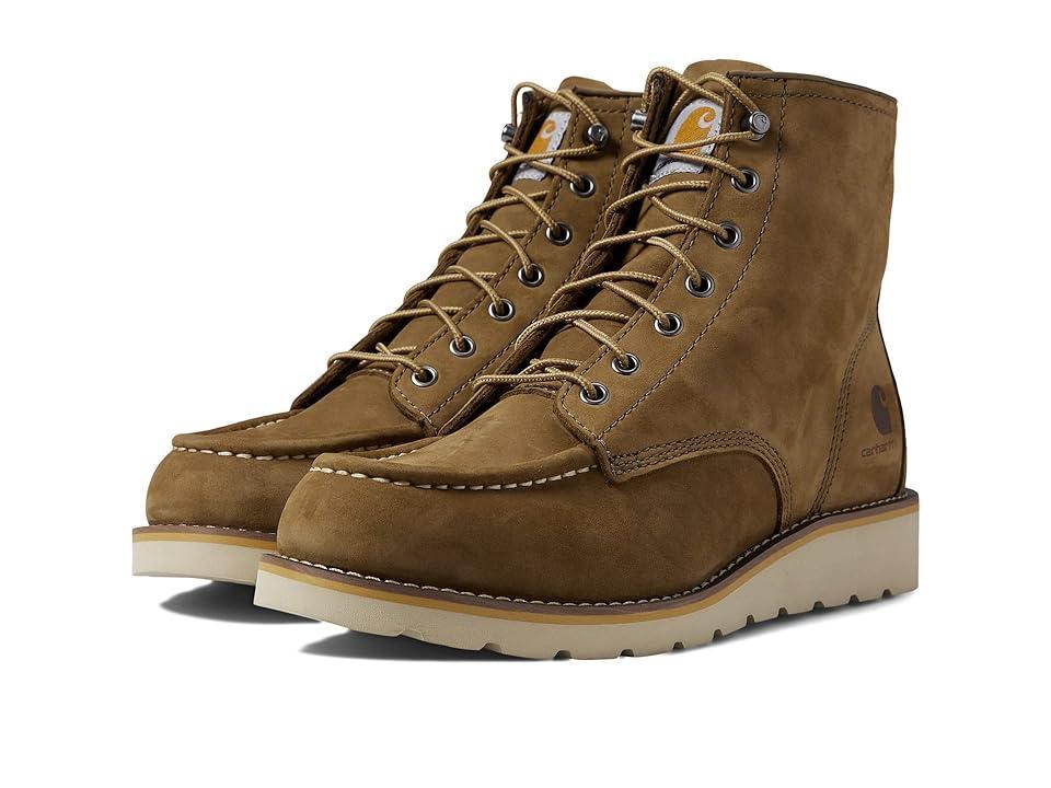 Carhartt 6 Moc Soft Toe Wedge Boot (Coyote Nubuck) Men's Work Boots Product Image