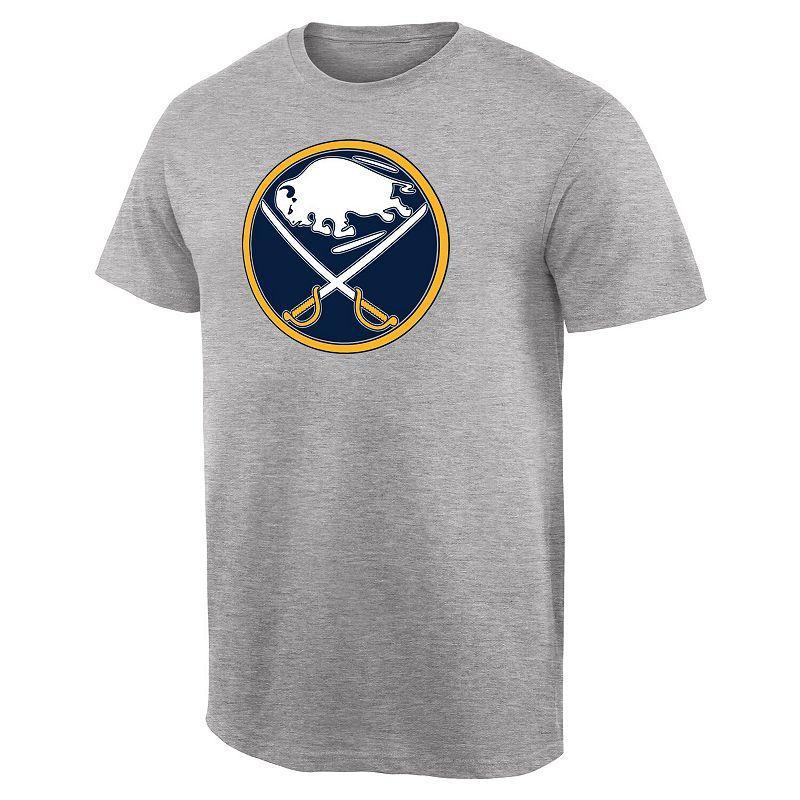 Mens Ash Buffalo Sabres Team Primary Logo T-Shirt Product Image