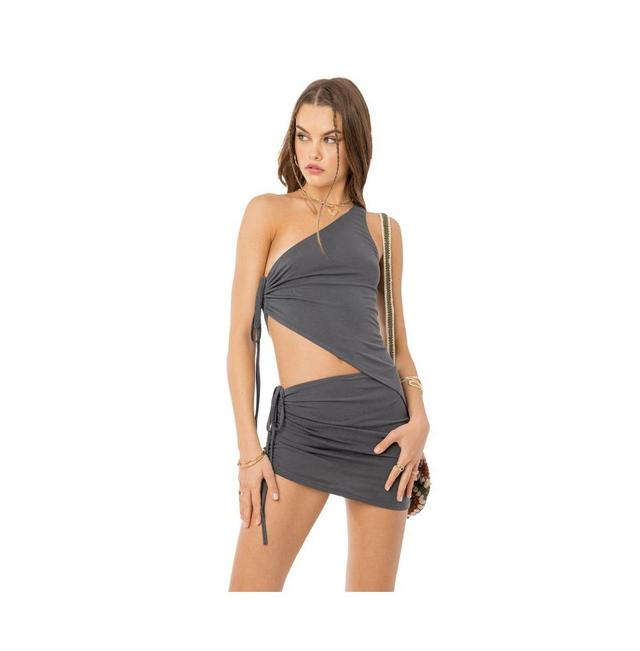 EDIKTED Frankie One-Shoulder Drawstring Top Product Image