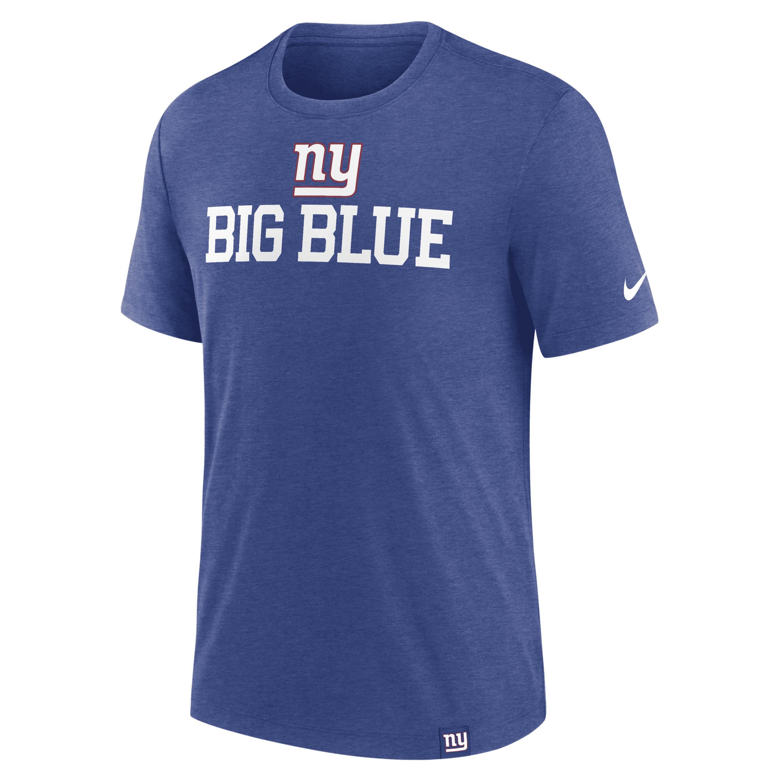 Mens Nike Royal New York Giants Blitz Tri-Blend T-Shirt Product Image