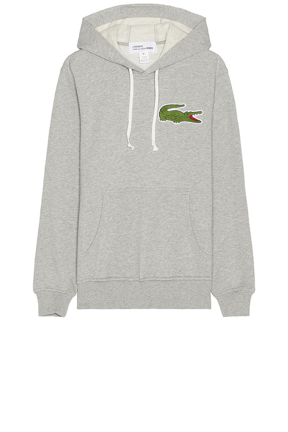 COMME des GARCONS SHIRT X Lacoste Hoodie in Grey - Grey. Size S (also in ). Product Image