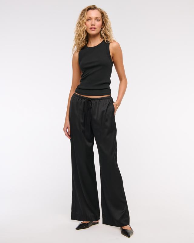 Satin Pull-On Pant Product Image