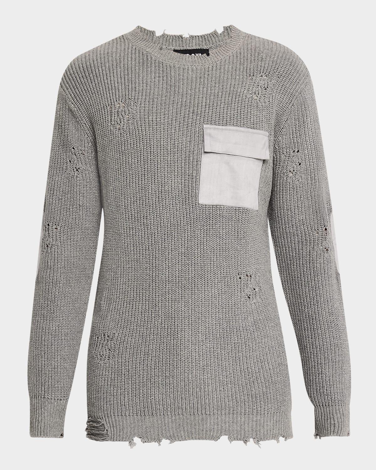 Mens Devin Distressed Sweater Product Image