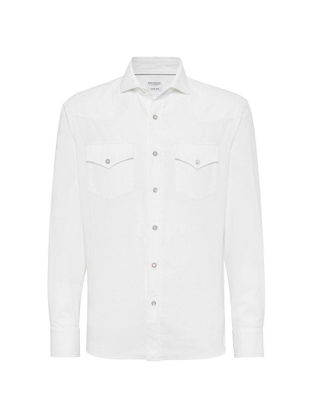 Mens Cotton Corduroy Western Shirt Product Image