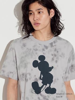 Mens Mickey Stands Ut (Short-Sleeve Graphic T-Shirt) Light Gray 2XL UNIQLO US Product Image