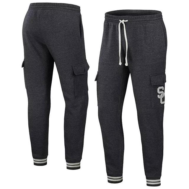 Mens Darius Rucker Collection by Fanatics Heather Charcoal USC Trojans Cargo Jogger Pants Product Image