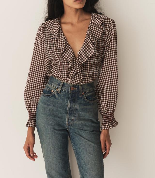 HARDY TOP -- DELPHINE PLAID Product Image